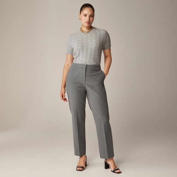 J.Crew Kate Straight-leg pant in 4-season stretch - Smoked Graphite - 10R - Picture 1 of 11